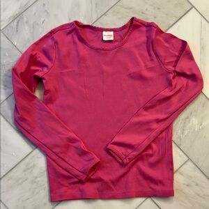 Hanna Andersson Bright Pink Long Sleeve Top size 10